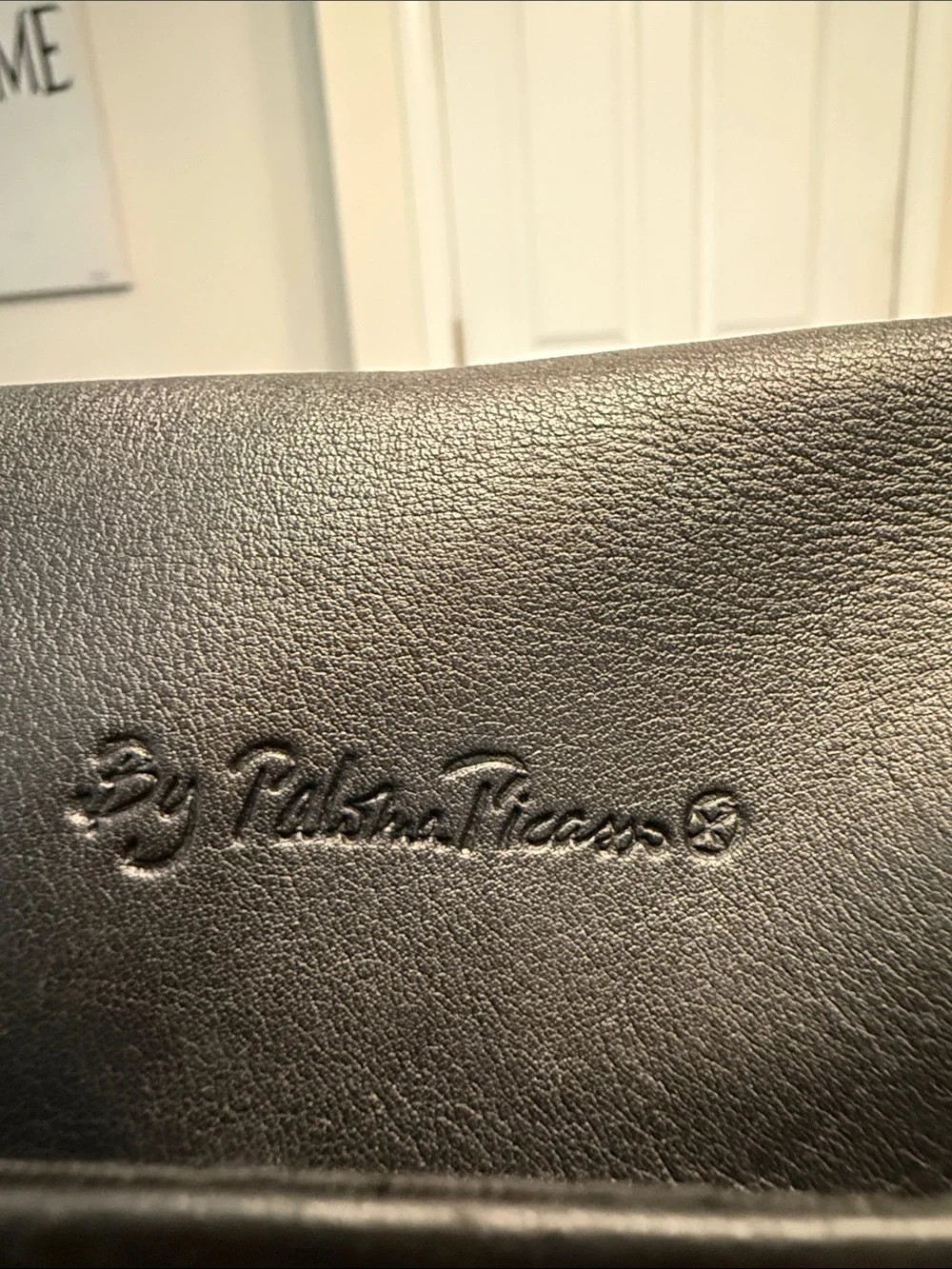 Paloma Picasso Black Leather Bag
